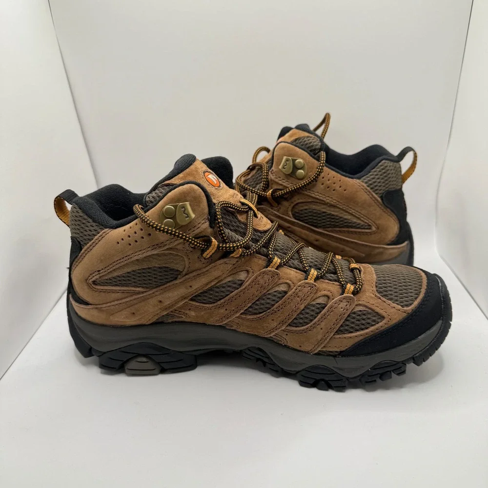 Merrell Moab 3 Mid Waterproof Mens Hiking Boots Brown Earth J035839 Size 8.5